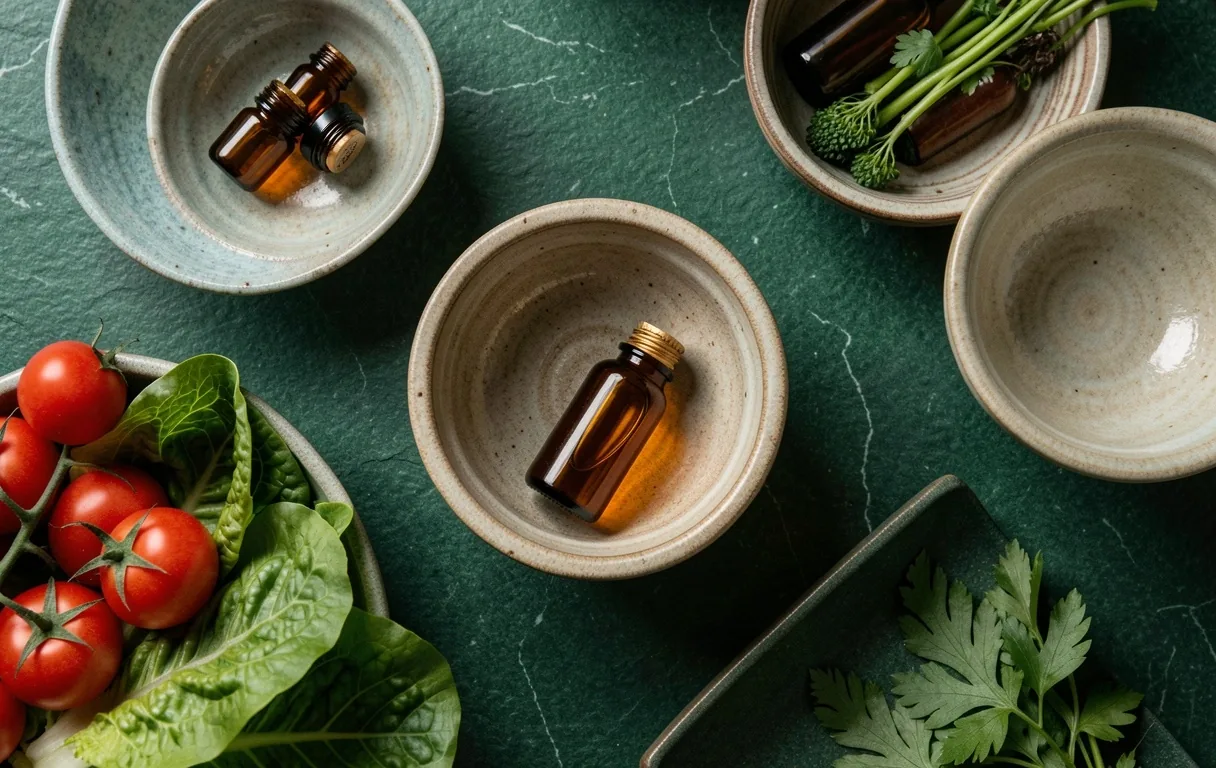Apothecary glass and stone textures